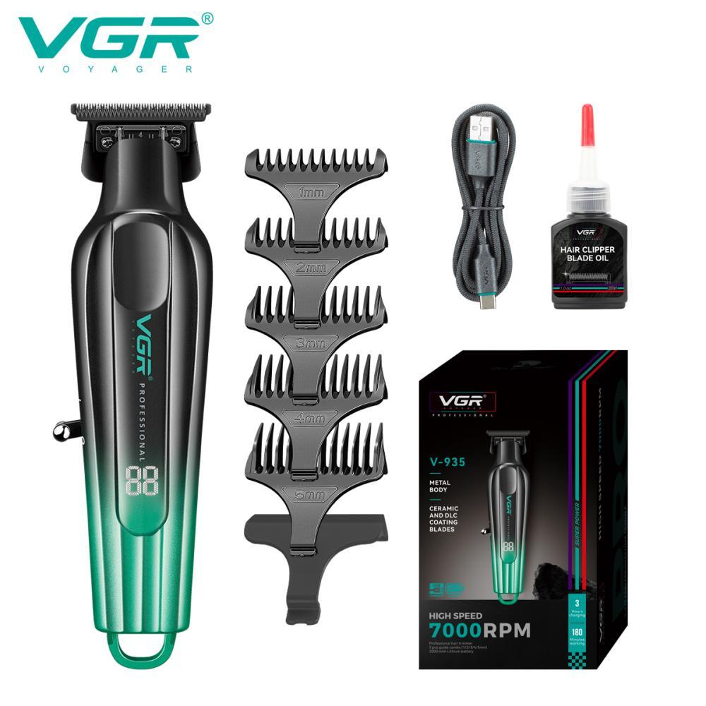 Тример VGR V-935 GREEN, 5 насадок, 7000 RPM, LED display, фото 1