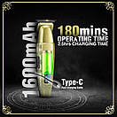 Тример V-265, 4 насадки, 1600 mAh, 8000 RPM, LED display, фото 3