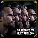 Тример V-265, 4 насадки, 1600 mAh, 8000 RPM, LED display, фото 4