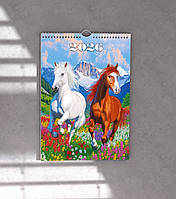 Календар настінний перекидний Символ Року на 2026 рік на спіралі А3 №2