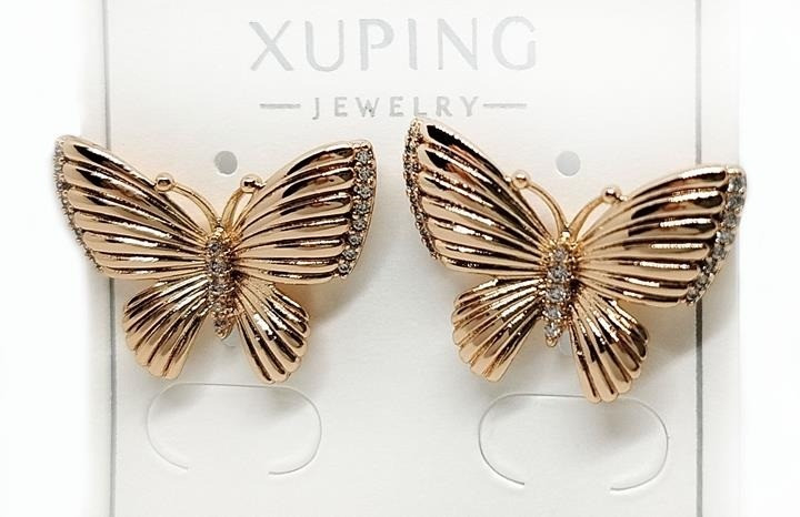 Сережки Метелик модні XuPing, фото 1