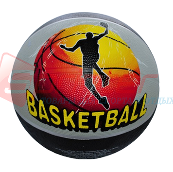 Баскетбольний м'яч SPRINTER No7. 2025.Чорно-сірий.