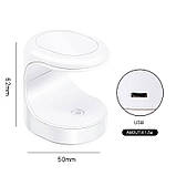 Портативна ЛЕД лампа для сушіння гель лаку, гелевих типс (для одного пальця) на USB, 16 Вт. Білий Вт., фото 4