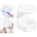 Портативна ЛЕД лампа для сушіння гель лаку, гелевих типс (для одного пальця) на USB, 16 Вт. Білий Вт., фото 8
