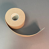 Кінезіологічна стрічка, лімфодренажний тейп, пластир кінезіо тейп Hechpro бежевий (KT505M), фото 8