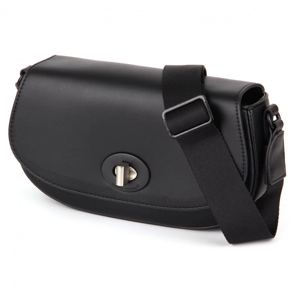Cумка женская кросс-боди экокожа черный Арт.CM7104 black DavidJones Франція