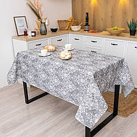 Скатертина бавовняна "Вензель" (сірий) 1.1м х 1.5м