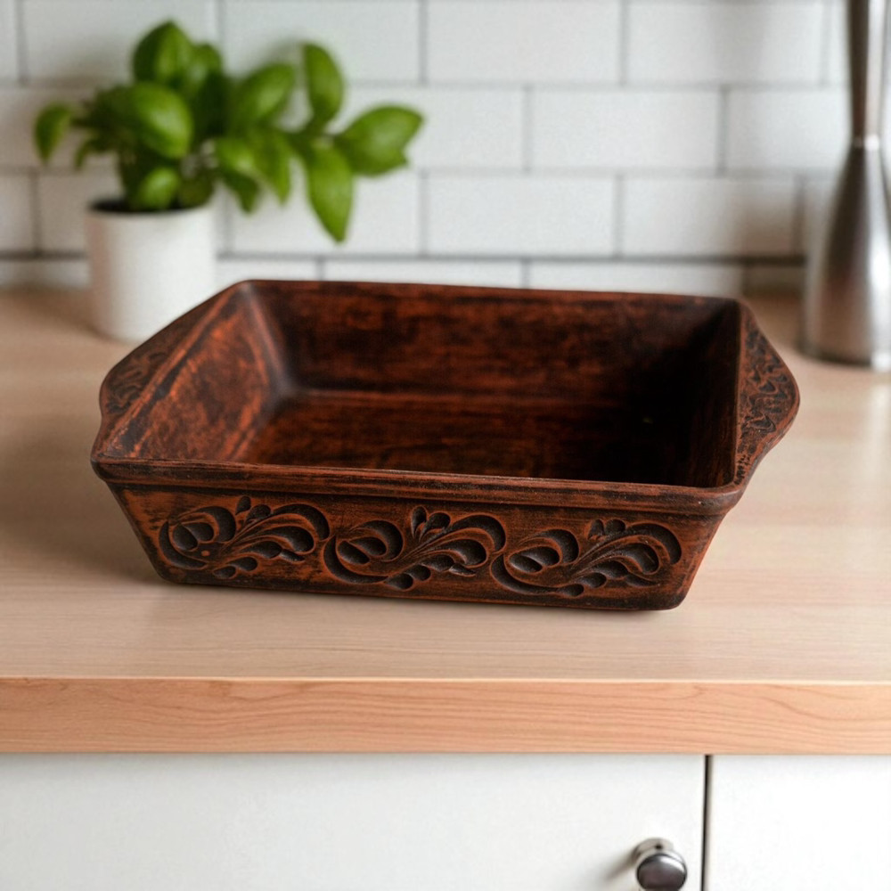 Форма для випікання 3л з червоної глини, фото 1