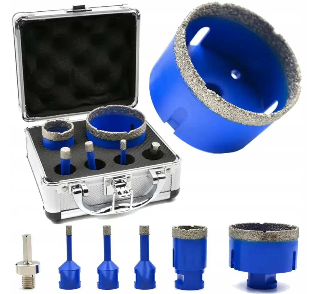 Кільцеві алмазні коронки 6-68 мм 5 од. + адаптер M14 3/8" Silver S11850, фото 1