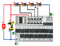 Контролер BMS 4S 100A з балансуванням