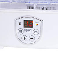 Гарна сушарка для овочів Сушарка-дегідратор для ягід і фруктів CR 6659 Сушарка для овочів 5 піддонів Прилад для сушіння