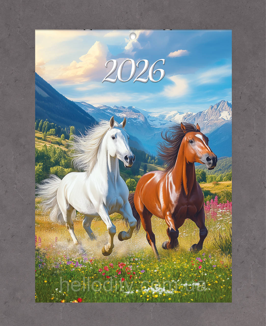 Календар настінний перекидний А4 на скобі 2026 №4, фото 1