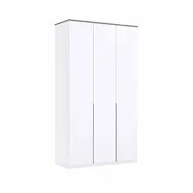 Шафа Бартон 3Дв без дзеркал в спальню,вітальню Миро Марк білий глянець