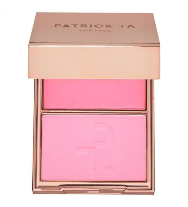 Палетка рум'ян Patrick TA Double-Take Crème & Powder Blush Blush Duo - відтінок Just Enough, фото 1