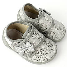 Текстильні мокасини капці для дівчинки з бантиком тм Waldi, фото 2