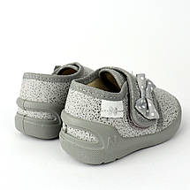 Текстильні мокасини капці для дівчинки з бантиком тм Waldi, фото 3