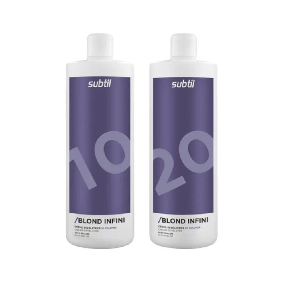 Набір для волосся Subtil Blond  Окислювач з синім пігментом 3% 1000 мл + 6% 1000 мл