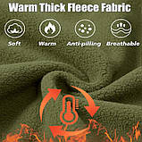 Тактична флісова кофта чоловіча з капюшоном Olive Green Розмір L, фото 9