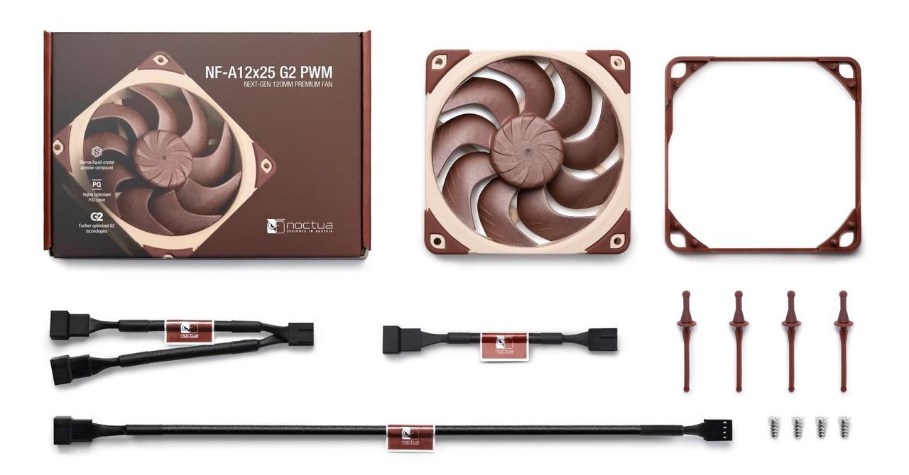 Вентилятор Noctua NF-A12x25 G2 PWM 120 мм – тихий, преміум, високий тиск, фото 1