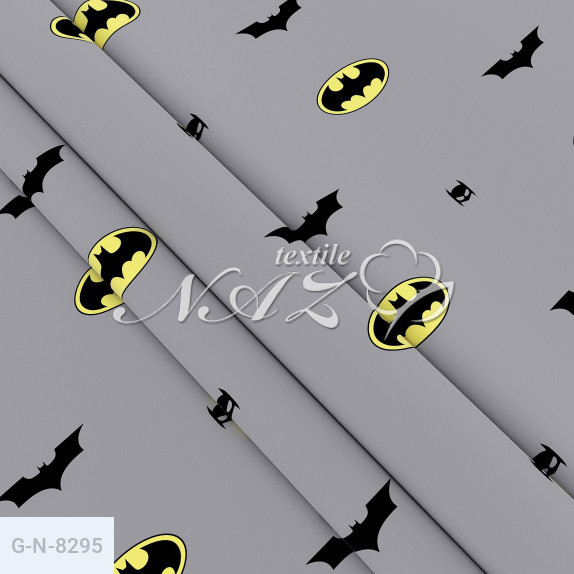 Полуторне простирадло на резинці 120х190х20, принт: Бетмен, символ