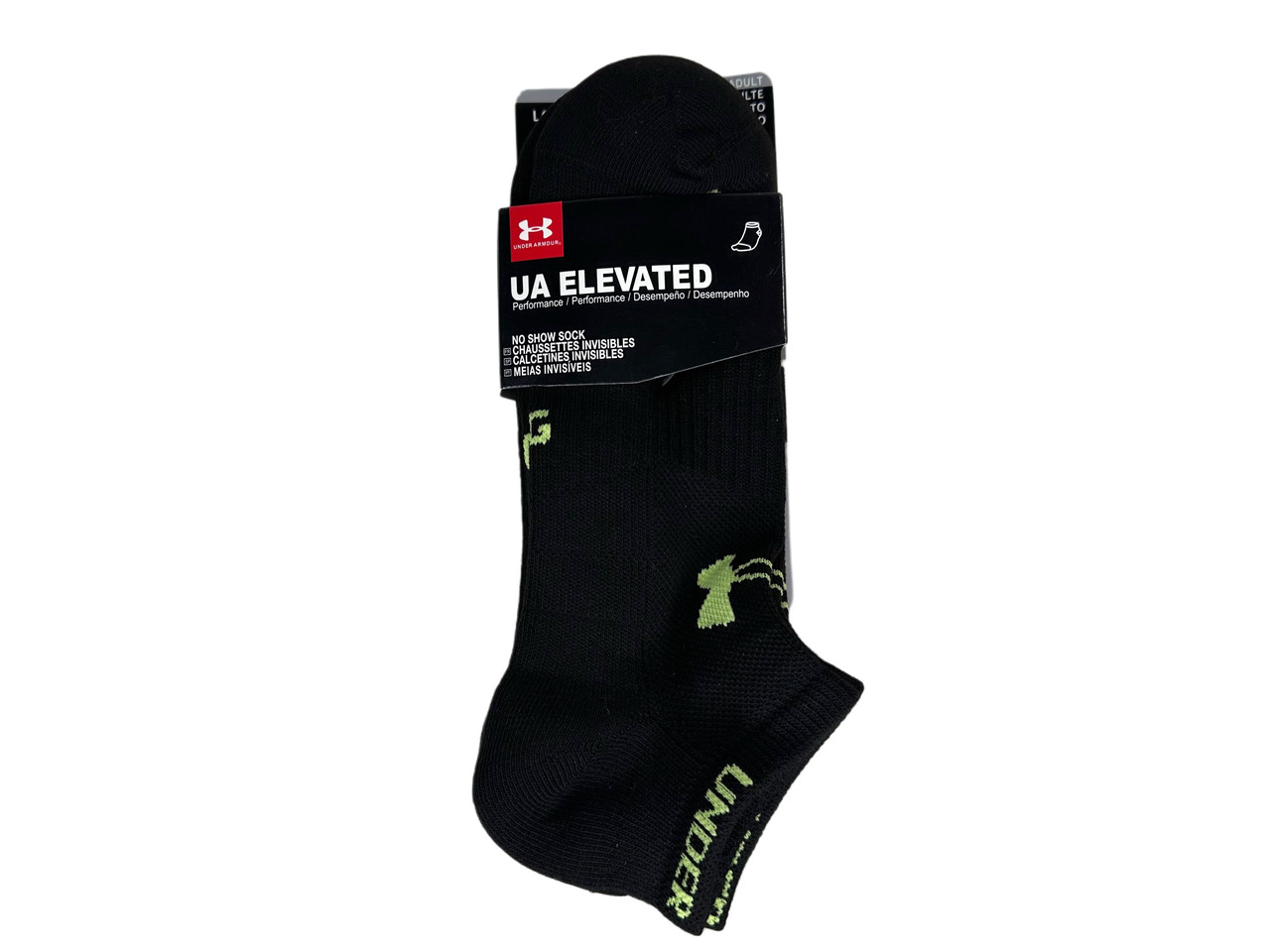 Шкарпетки спортивні Under Armour Elevated чорно-зелені, фото 1