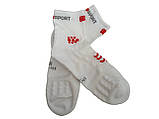 Шкарпетки Compressport Pro Racing Socks v3 Trail White/Red T2, фото 3