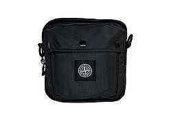 Сумка через плече, сумка месенджер Stone Island чорна