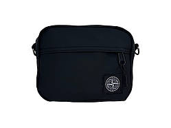 Сумка через плече Stone Island чорна 13*17