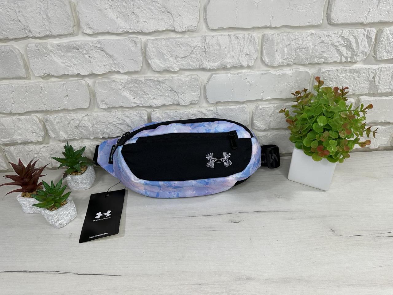 Сумка поясна Under Armour Flex Waist Bag чорно-кольорова, фото 1
