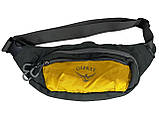 Сумка-бананка, поясна сумка Osprey сіро-жовта, фото 2