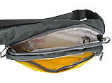Сумка-бананка, поясна сумка Osprey сіро-жовта, фото 4