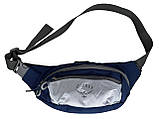 Сумка-бананка, поясна сумка Osprey синьо-срібний, фото 2