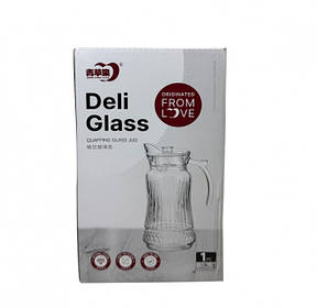 Глечик із кришкою Бірмінгем 1700 мл Helios 6236 скло