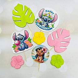 Цукровий декор для торту Лілу і Стіч