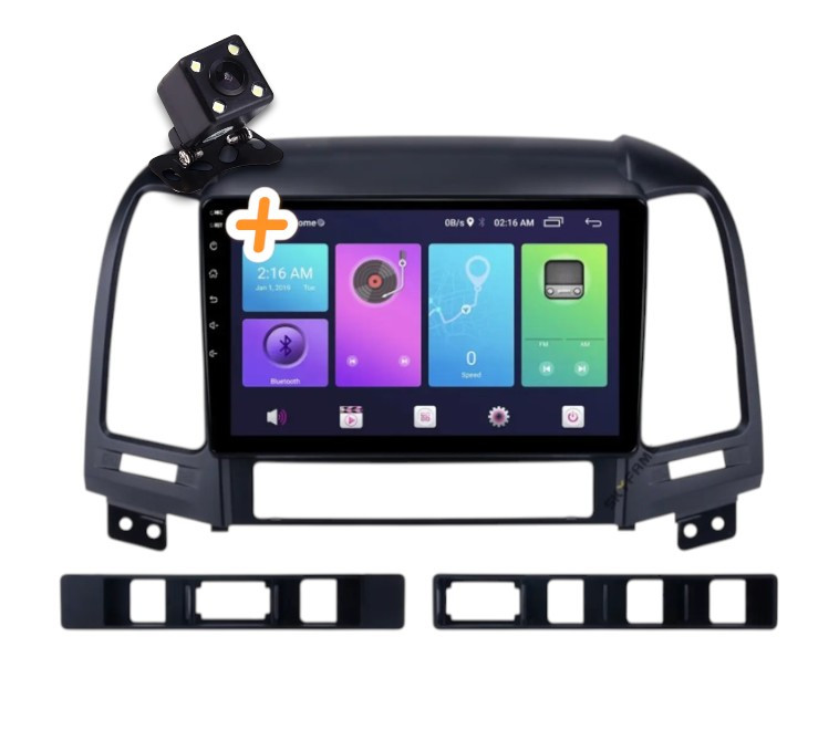 Магнітола для Hyundai Santa Fe 2006-2012  на Android | Сенсорний екран, GPS, Bluetooth, камера заднього виду, фото 1