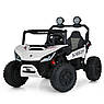 Дитячий електромобіль на акумуляторі двомісний Багі M 6205 з пультом р/у для дітей 3-8 років Білий, фото 6