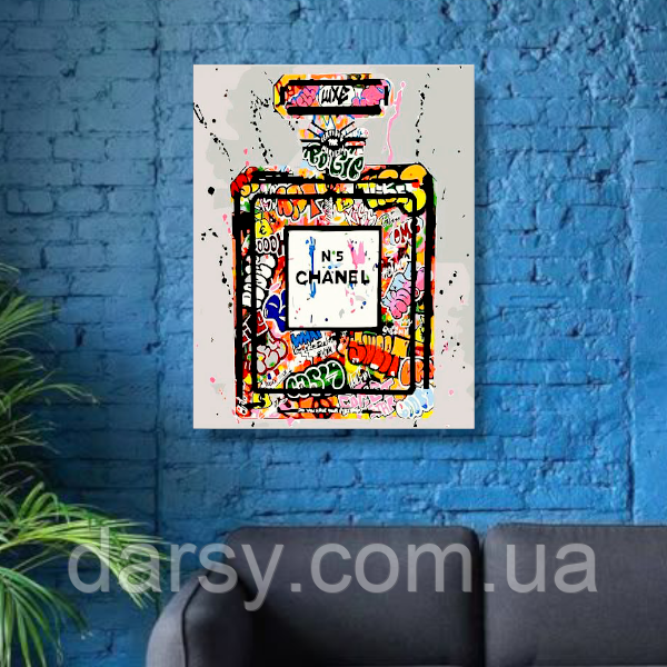 Картина за номерами Origami Chanel №5 арт (Шанель номер 5) 40*50 см LW 3476, фото 1