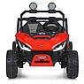 Дитячий електромобіль на акумуляторі двомісний Багі M 6205 з пультом р/у для дітей 3-8 років Червоний, фото 5