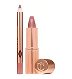 Набір для губ Charlotte Tilbury Mini Lipstick & Liner Set - Pillow Talk Fair, фото 2