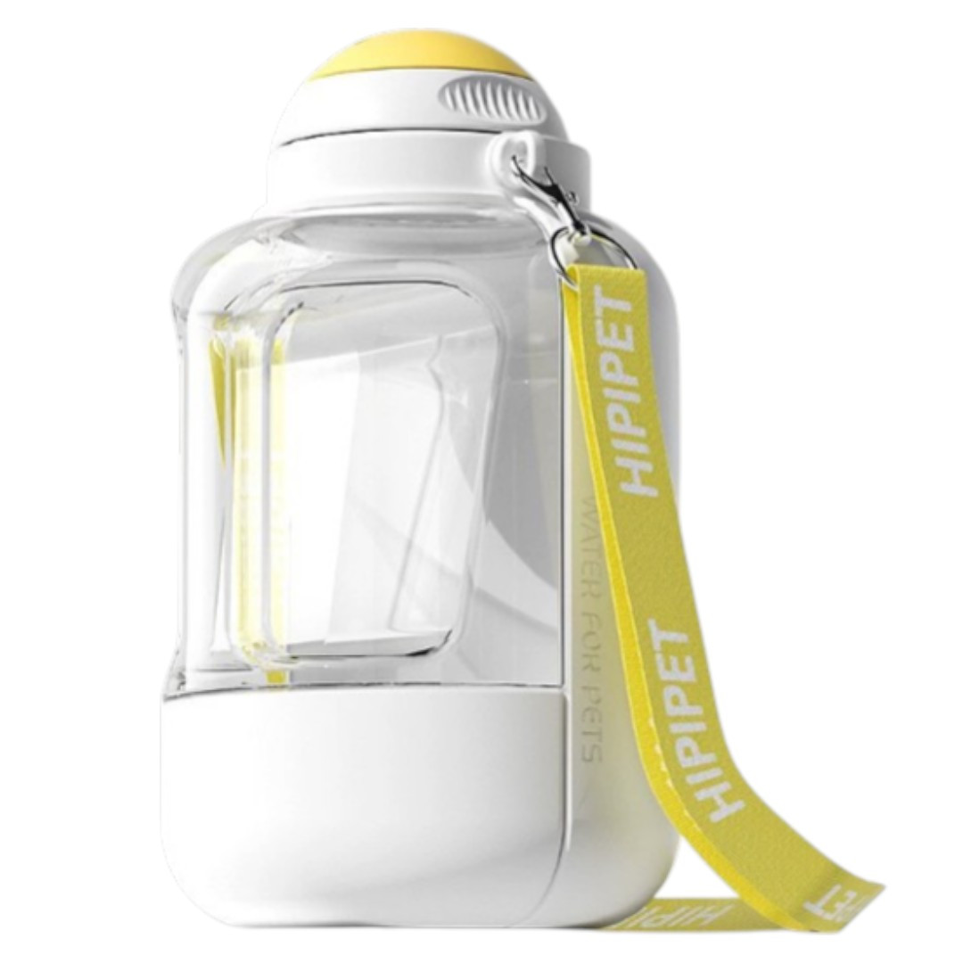 Пляшка поїлка для собак AMEIFU 1 л зі шнурком, портативна в дорогу на прогулянку