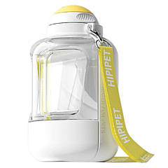 Пляшка для собак AMEIFU 1 л поїлка зі шнурком, портативна в дорогу на прогулянку