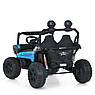 Дитячий електромобіль на акумуляторі двомісний Багі M 6205 з пультом р/у для дітей 3-8 років Синій, фото 2