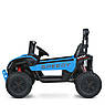 Дитячий електромобіль на акумуляторі двомісний Багі M 6205 з пультом р/у для дітей 3-8 років Синій, фото 5