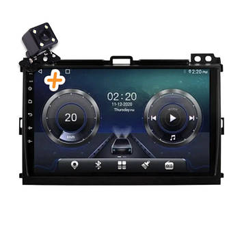 Магнітола для Toyota Land Cruiser Prado 120 на Android. Преміальна модель (2+32 ГБ 4G QLED CarPlay 8 ядер)
