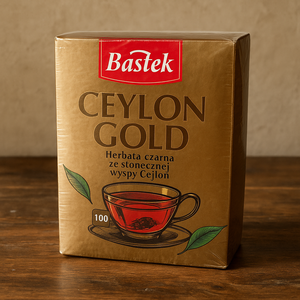 Чай чорний цейлонський Bastek Ceylon Gold 100шт - 200г. Польща, фото 1
