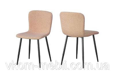 Стілець Юккі, чорний/ буклє крем, фото 1