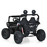 Дитячий електромобіль на акумуляторі двомісний Багі M 6205 з пультом р/у для дітей 3-8 років Чорний, фото 4