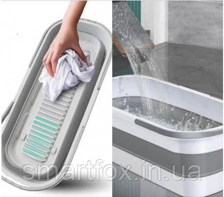 Відро складне для прибирання та прання Barrel, фото 1