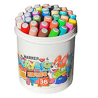 Маркері акрилові 635, 36 кольорів Water Color Pen