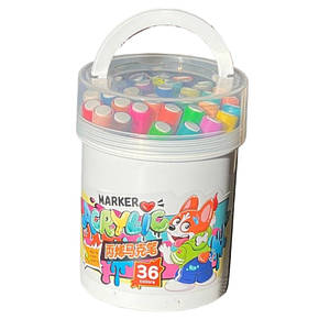 Маркері акрилові 635, 36 кольорів Water Color Pen, фото 2